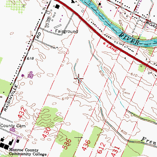 Topographic Map of Carrington Golf Course, MI