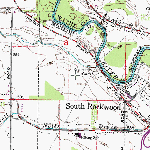Topographic Map of Wesburn Golf Club, MI