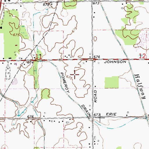 Topographic Map of Sandwedge Golf Course, MI