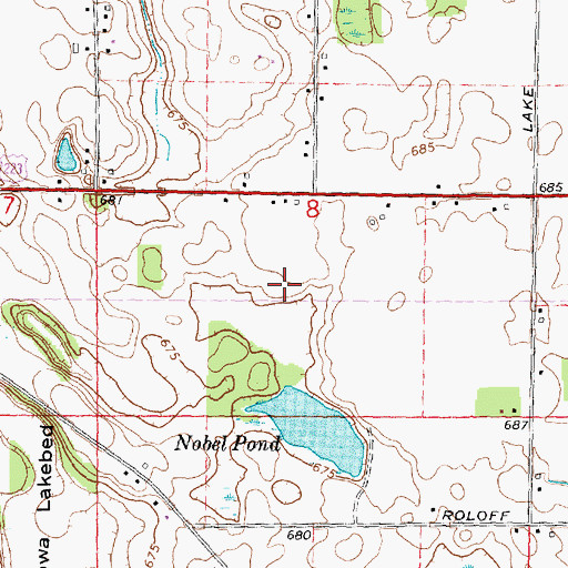 Topographic Map of Legacy Golf Club, MI