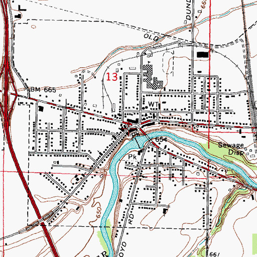 Topographic Map of River of Life Community Church, MI