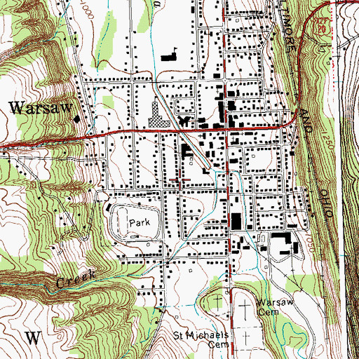 Topographic Map of Free Methodist Church (historical), NY