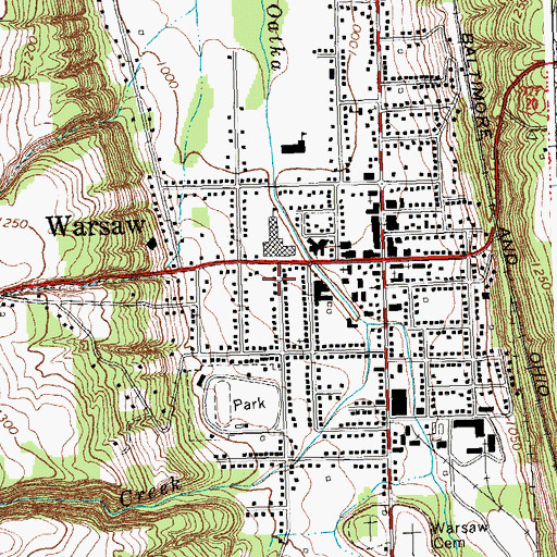 Topographic Map of Sisters of Saint Francis Convent (historical), NY