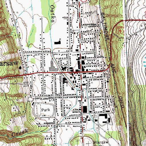 Topographic Map of Trinity Episcopal Church, NY