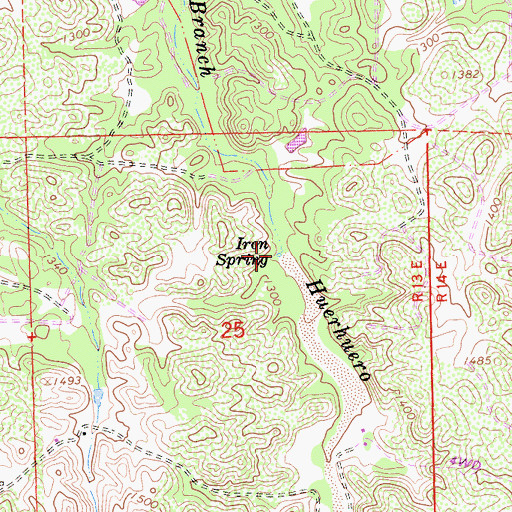 Topographic Map of Iron Spring, CA
