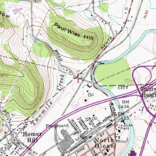 Topographic Map of United Pentecostal Church, NY