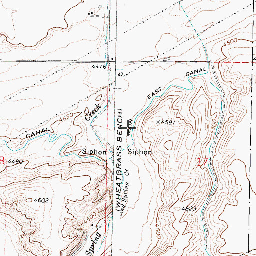 Topographic Map of E 10.5 Lateral, ID