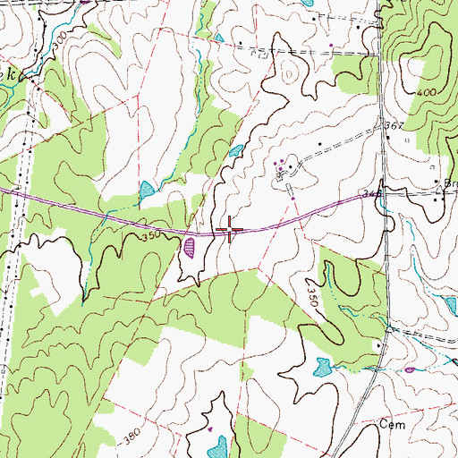 Topographic Map of Brambleton Presbyterian Church, VA