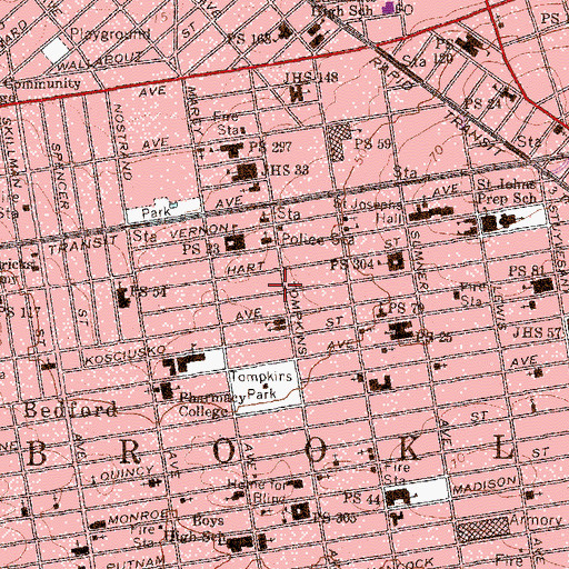 Topographic Map of Classic Theatre (historical), NY