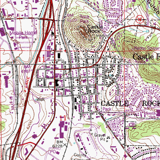 Topographic Map of Colorado Cyber School eDCSD, CO