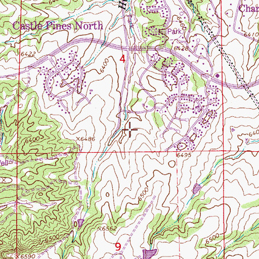 Topographic Map of Buffalo Ridge Elementary School, CO