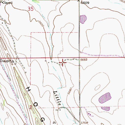 Topographic Map of Roxborough Primary School, CO