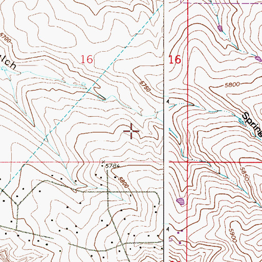 Topographic Map of Stone Mountain Elementary School, CO