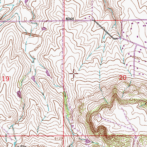 Topographic Map of Rocky Heights Middle School, CO