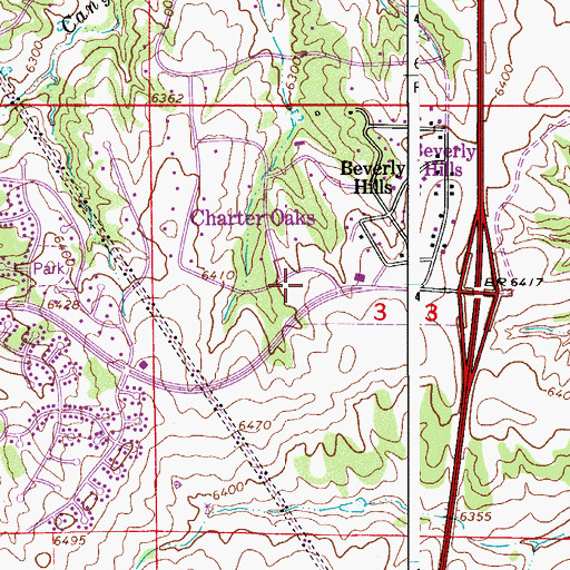 Topographic Map of Douglas County Schools Montessori Charter School, CO