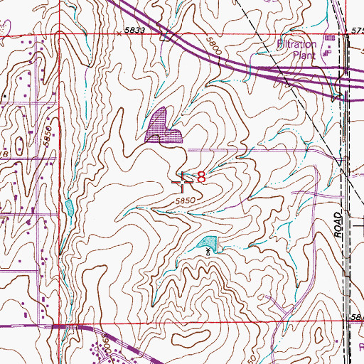 Topographic Map of Mammoth Heights Elementary, CO