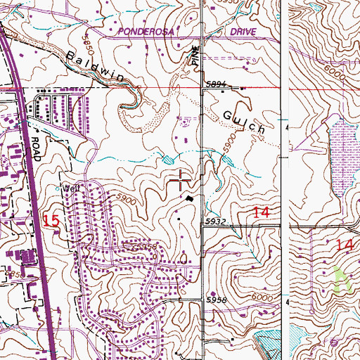 Topographic Map of Core Knowledge Charter School, CO