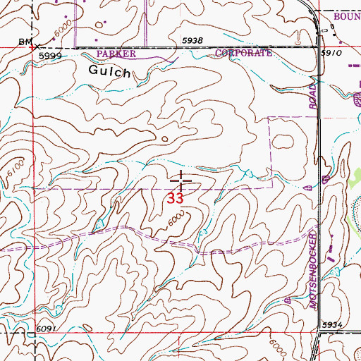 Topographic Map of Legacy Point Elementary School, CO