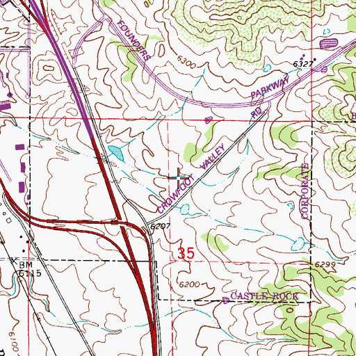 Topographic Map of Renaissance Expeditionary Magnet School, CO