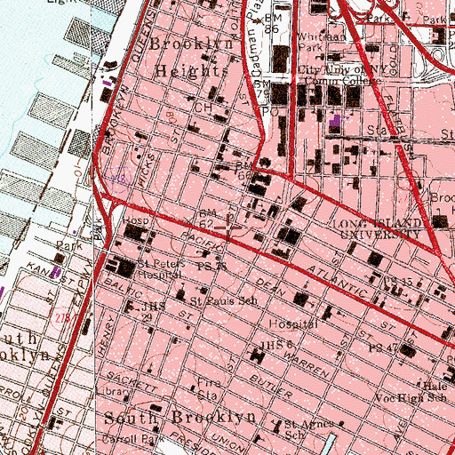 Topographic Map of Flora Theatre (historical), NY