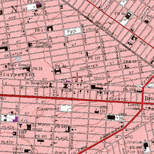 Topographic Map of Howard Theatre (historical), NY