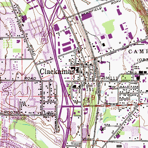 Topographic Map of Christian Life Church Incorporated, OR