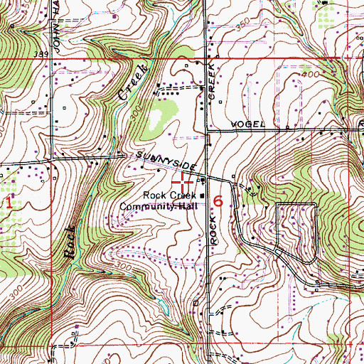 Topographic Map of Emmanuel Community Church, OR