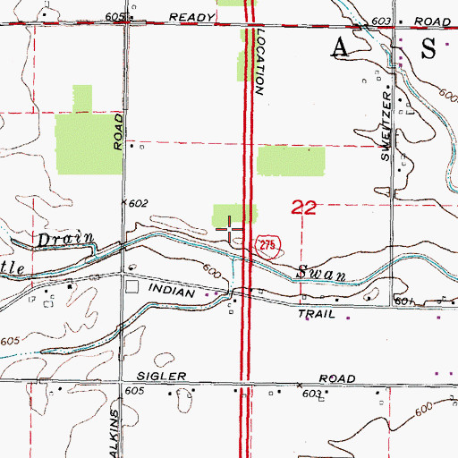 Topographic Map of Carleton Rest Area, MI