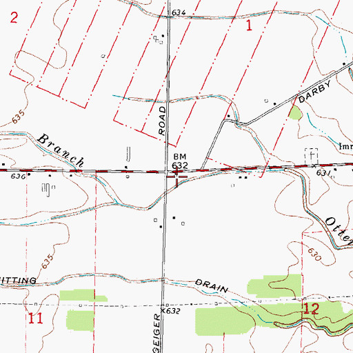 Topographic Map of Bethlehem Cemetery (historical), MI