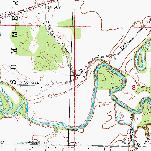 Topographic Map of Harvey Cemetery (historical), MI
