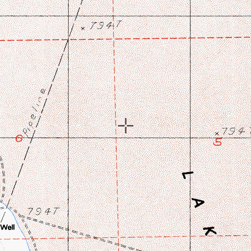 Topographic Map of Ivanpah Lake, CA