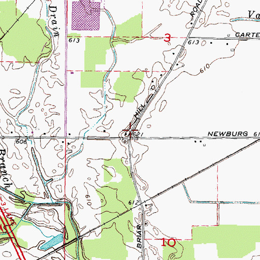 Topographic Map of Rupert Farm Cemetery (historical), MI