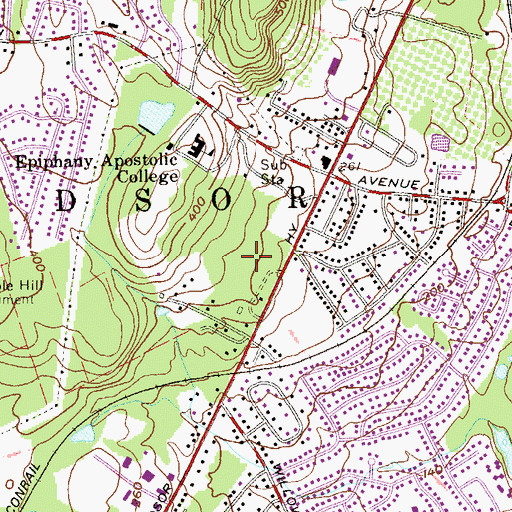 Topographic Map of Windsor Crest, NY