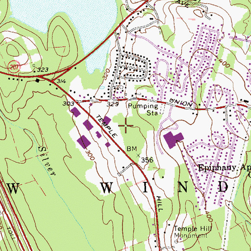 Topographic Map of New Windsor Business Park, NY