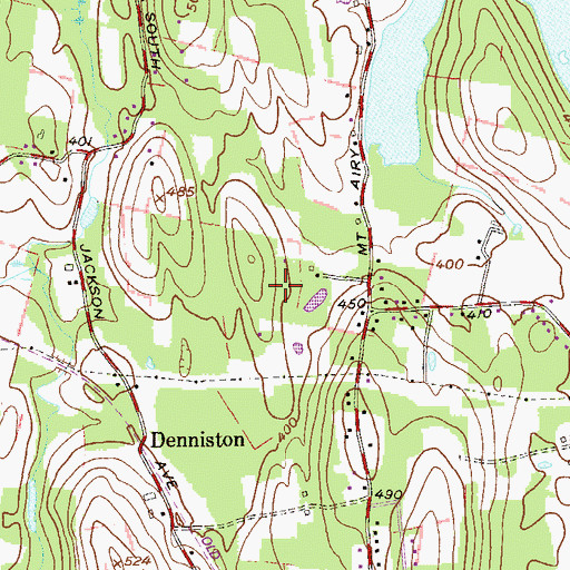 Topographic Map of New Windsor Golf Course, NY