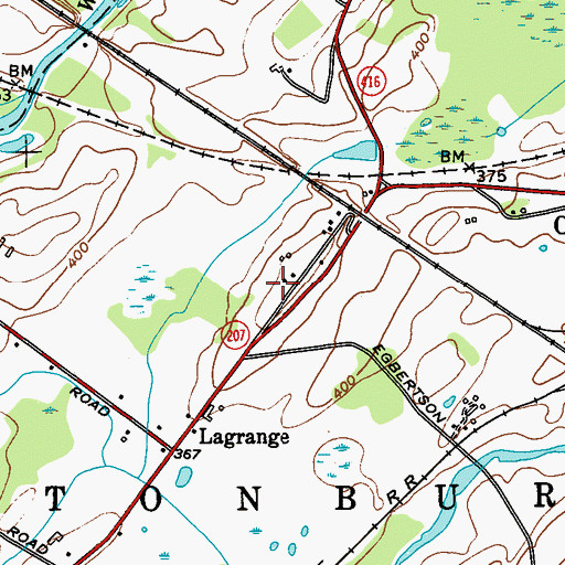 Topographic Map of Campbell Hall Rehabilitation Center, NY