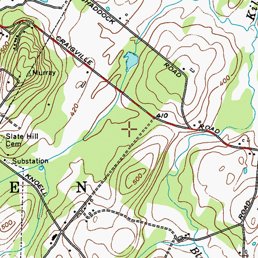 Topographic Map of Goshen Recreation Center And Park, NY