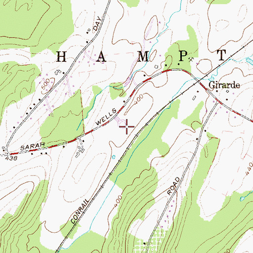 Topographic Map of Holy Spirit Ukrainian Catholic Cemetery, NY