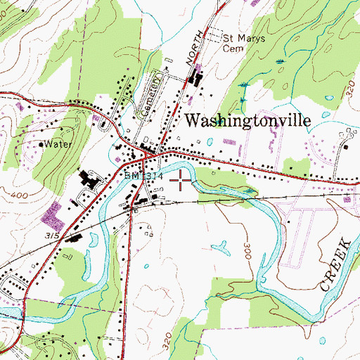 Topographic Map of Mays Field, NY