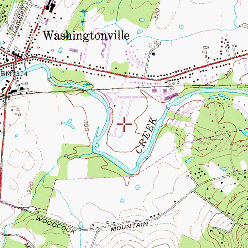 Topographic Map of Brookview Acres Mobile Home Park, NY