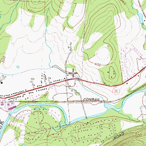Topographic Map of L Vern Allen Park, NY