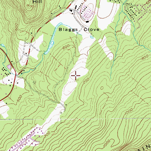 Topographic Map of Lake Anne Golf Course, NY