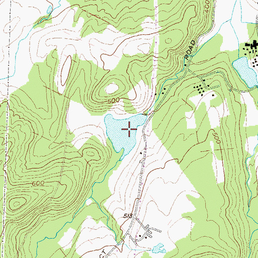 Topographic Map of Lake Hildegard, NY