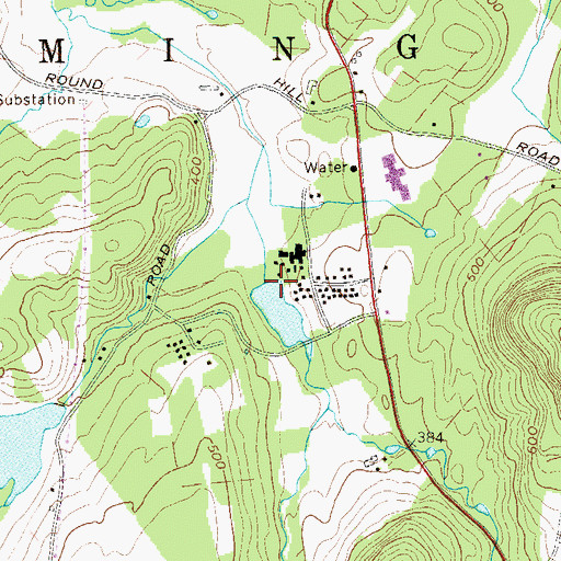 Topographic Map of Toro Hill Pond, NY