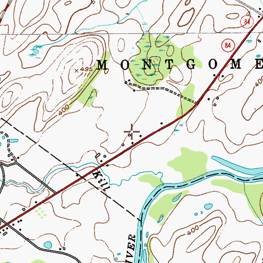Topographic Map of Manza Family Farm, NY