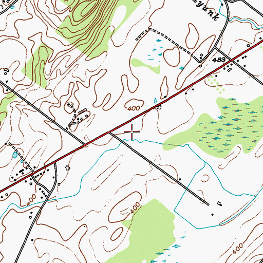 Topographic Map of Harmony Christian School, NY
