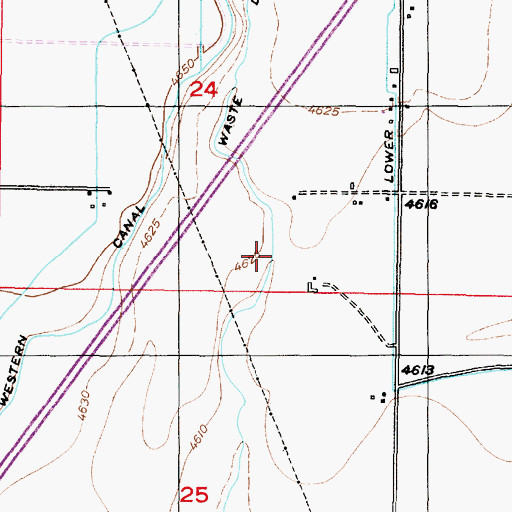 Topographic Map of The Slough, ID