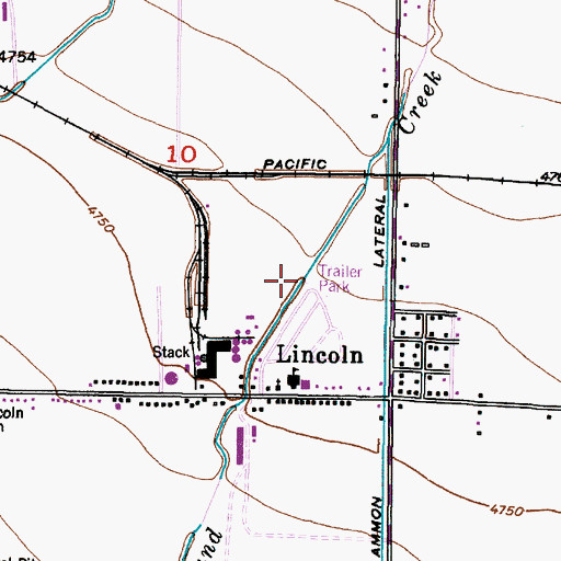 Topographic Map of Sand Creek, ID