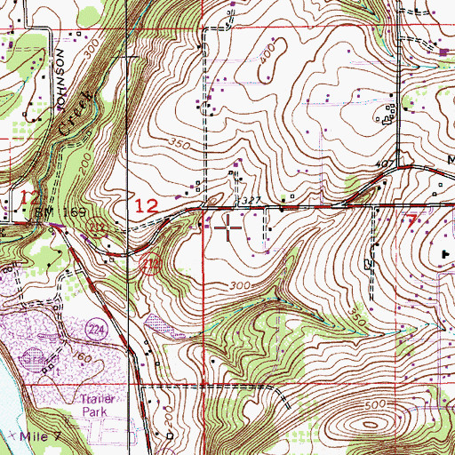 Topographic Map of Sunnyside Community Church, OR