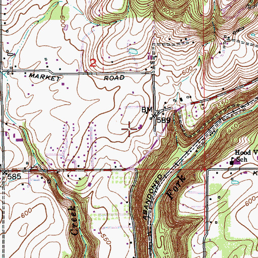 Topographic Map of Hollyview Baptist Church, OR